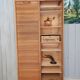 Double curtain cabinet