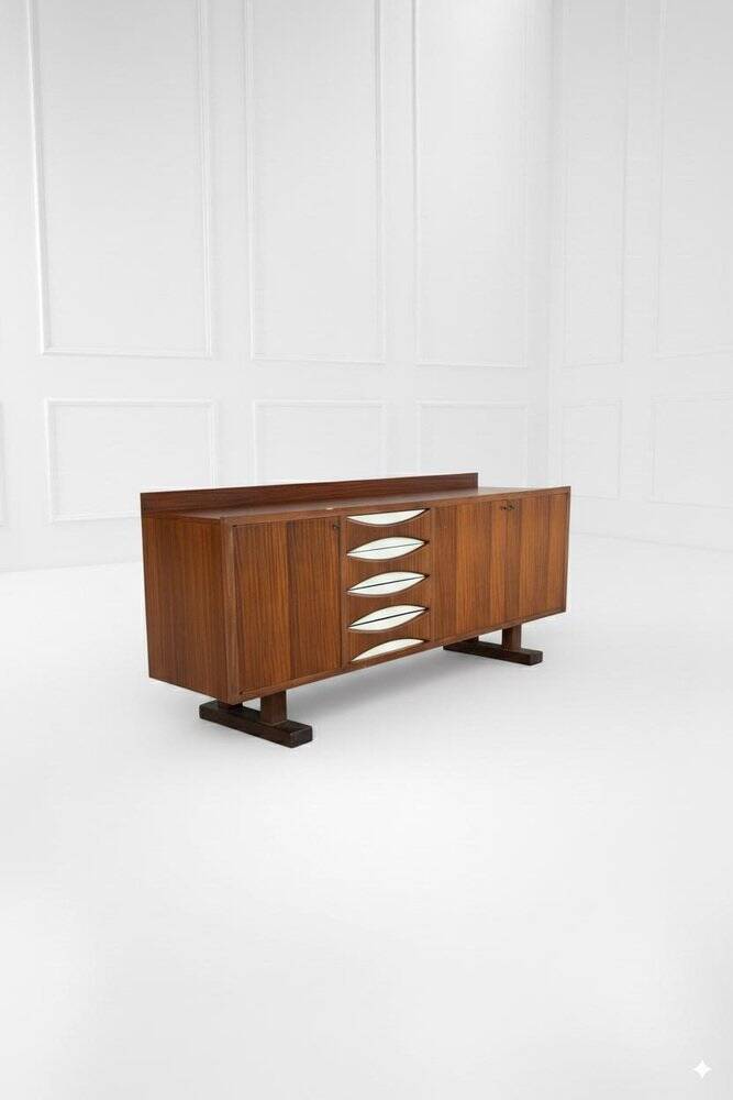 Enfilade en bois dans le style d'Arne Vodder, années 60