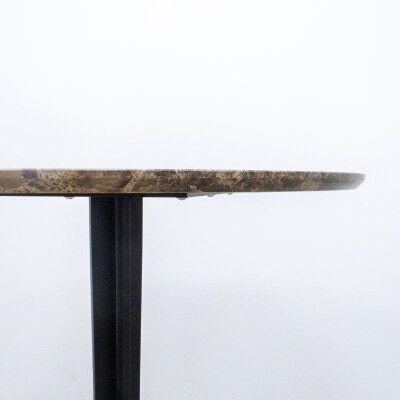 Table ronde TACCHINI Split Ø70 en marbre brun