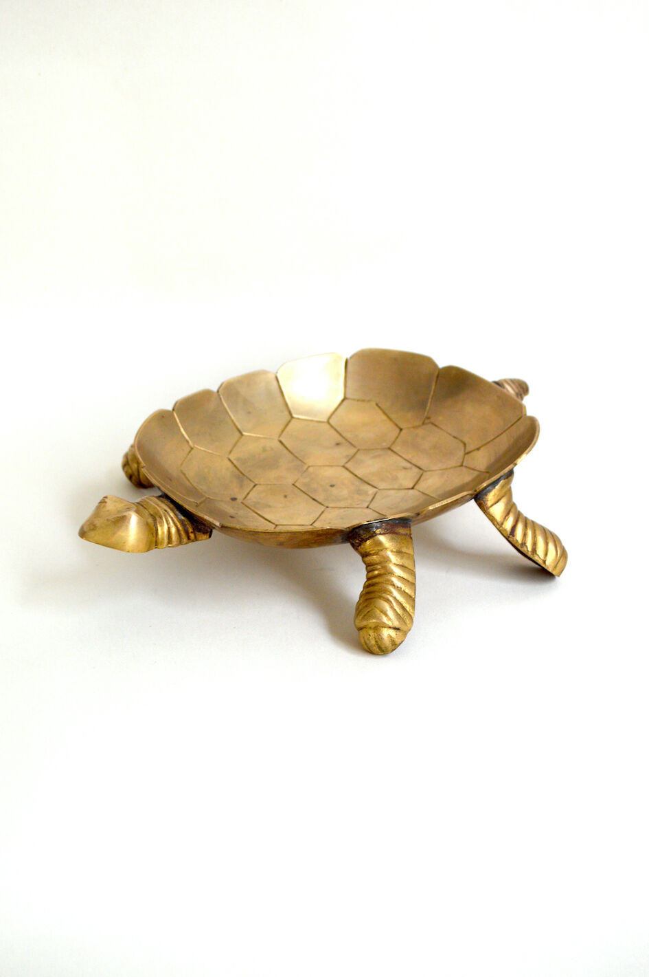 Brass turtle pocket tray