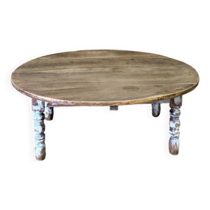 Table basse ovale bois