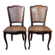 Paire de chaises de style louis xv
