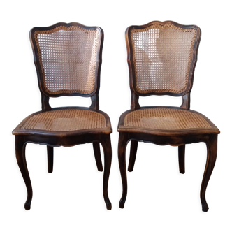 Pair of louis xv style chairs