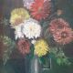Oil painting, still life signed Bretagne.