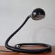 Large Black Adjustable Iconic Table Lamp Hebi, Isao Hosoe, Valenti Luce, 1970s