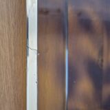 Coffee table with amber Bakelite top, turtle pattern, Vintage 70's