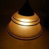 Suspension in brass and glass opaque Netherlands 1960s/1970s