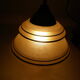 Suspension in brass and glass opaque Netherlands 1960s/1970s