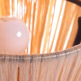 Vintage table lamp with sissal on a tripod, 1960