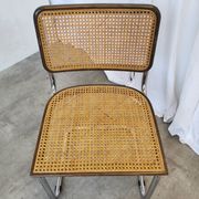 Vintage Cesca Cane Chair: 1970s Italian Mid-Century Modern Dining Office Ch
