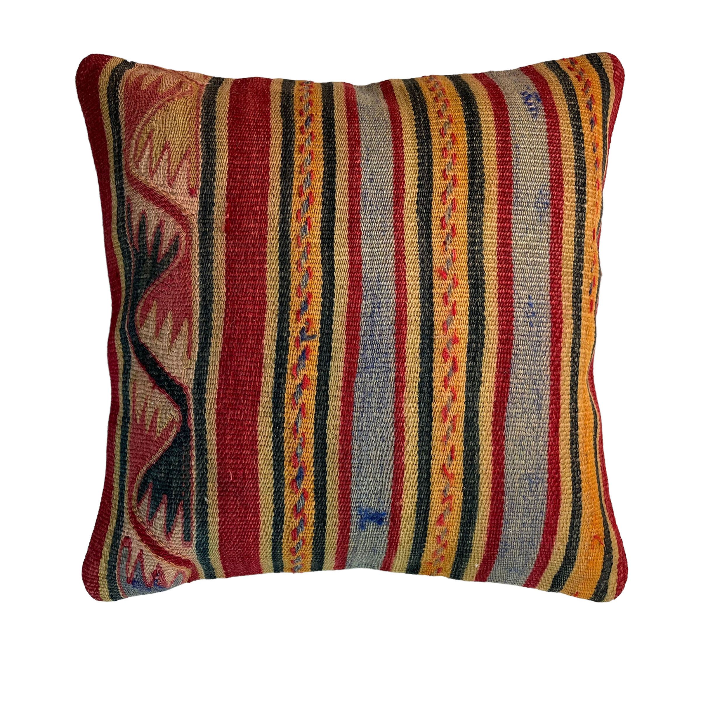 Vintage Turkish kilim cushion cover 40 x 40 cm