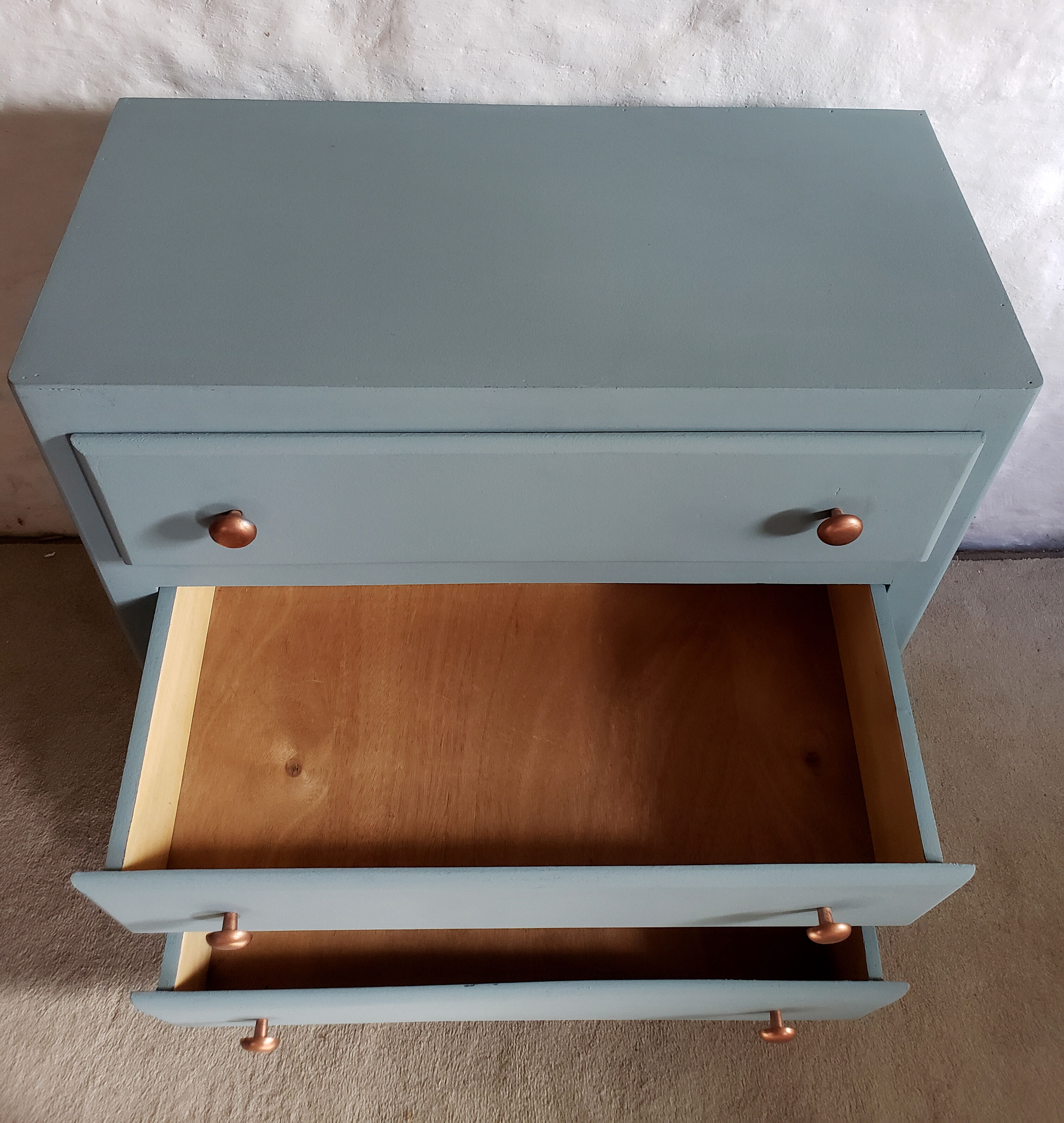 Commode bleue