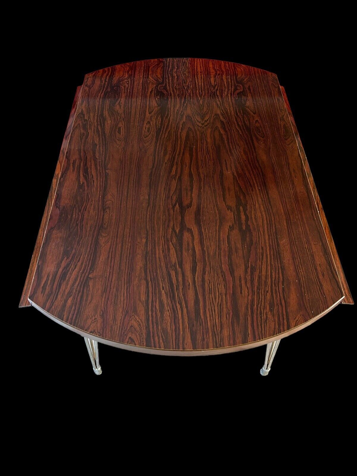 Table ronde a volets, formica, " SIF ", années 60,70', pieds eiffel, vintage