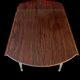 Table ronde a volets, formica, " SIF ", années 60,70', pieds eiffel, vintage