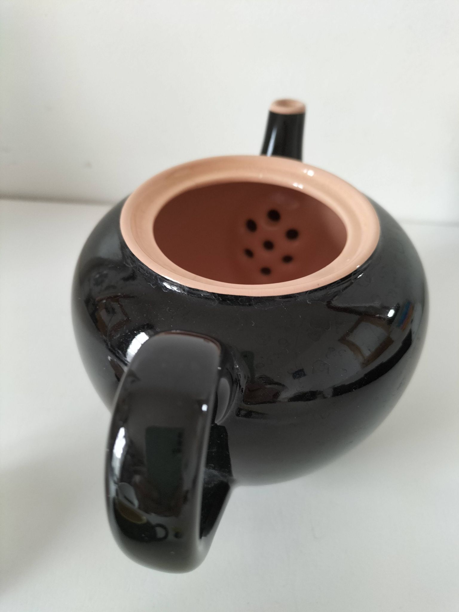 Teapot and sugar bowl Villeroy & Boch model Biarritz glossy black