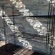 Vintage wall shelf in black wired metal 70s