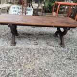 Bench or garden coffee table cast iron legs 150×56cms