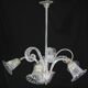Amazing Art Decò Murano Glass Chandelier 5 Light, 1950
