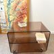 Smoked Plexiglas coffee table by Michel Dumas