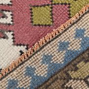 Mustard Pink Oriental Pattern Turkish Rug, 135x232Cm