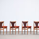 Série de 4 chaises scandinaves vintage 1960