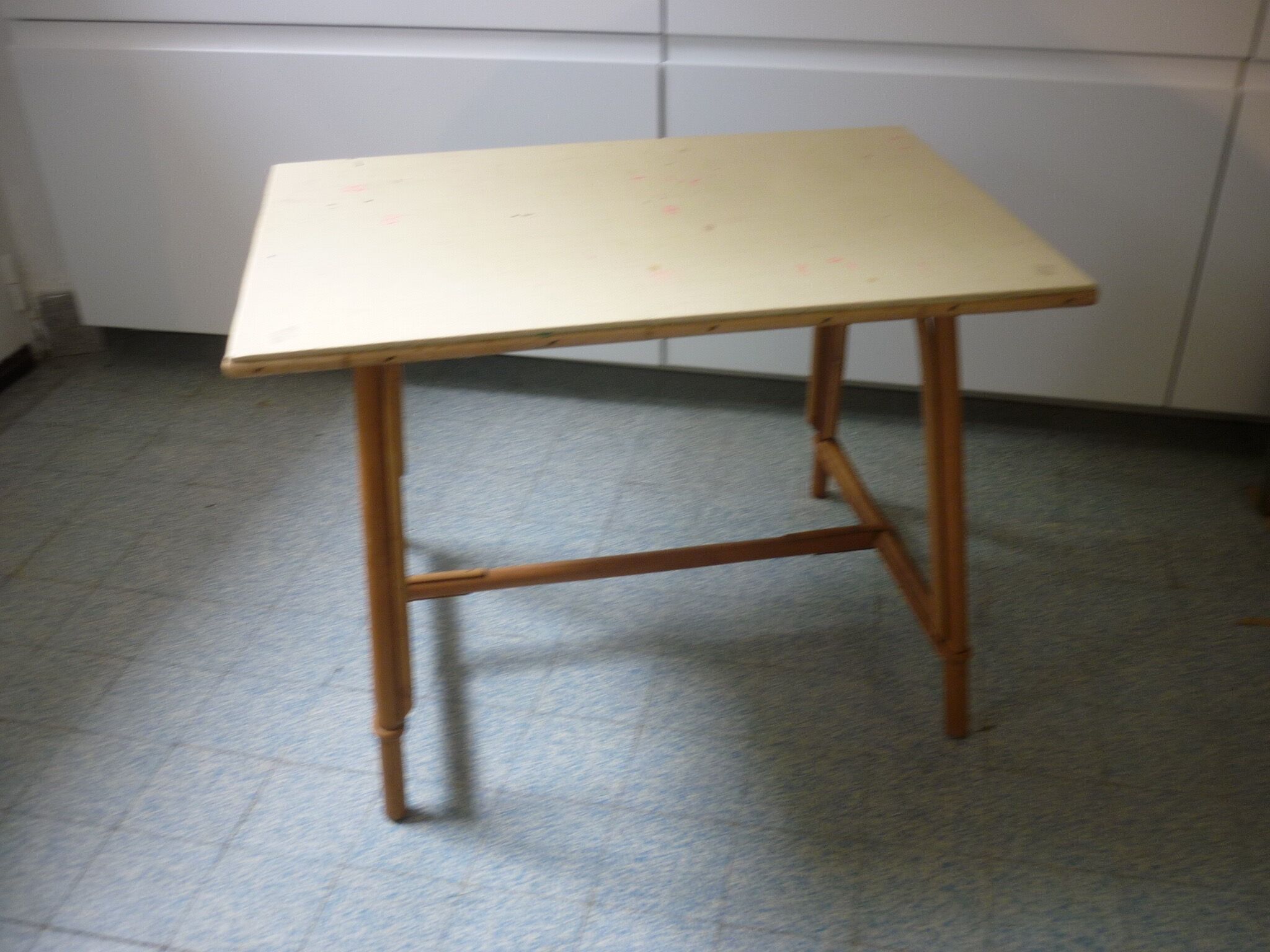 Vintage rattan table