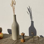 Peugeot pepper tree for Christofle in silver metal and vintage wood