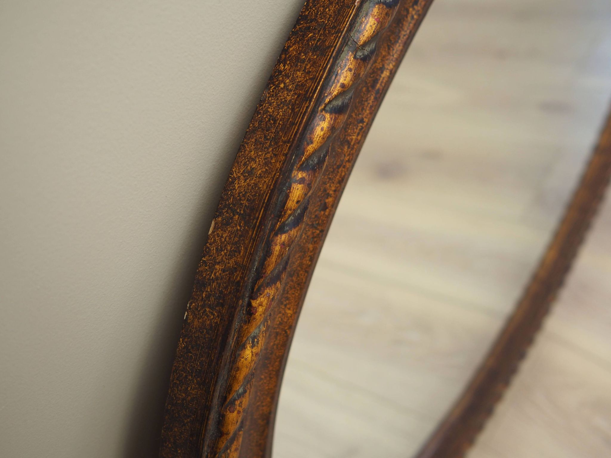 Mirror in wooden frame, Danish design, 1960s, production: Denmark
