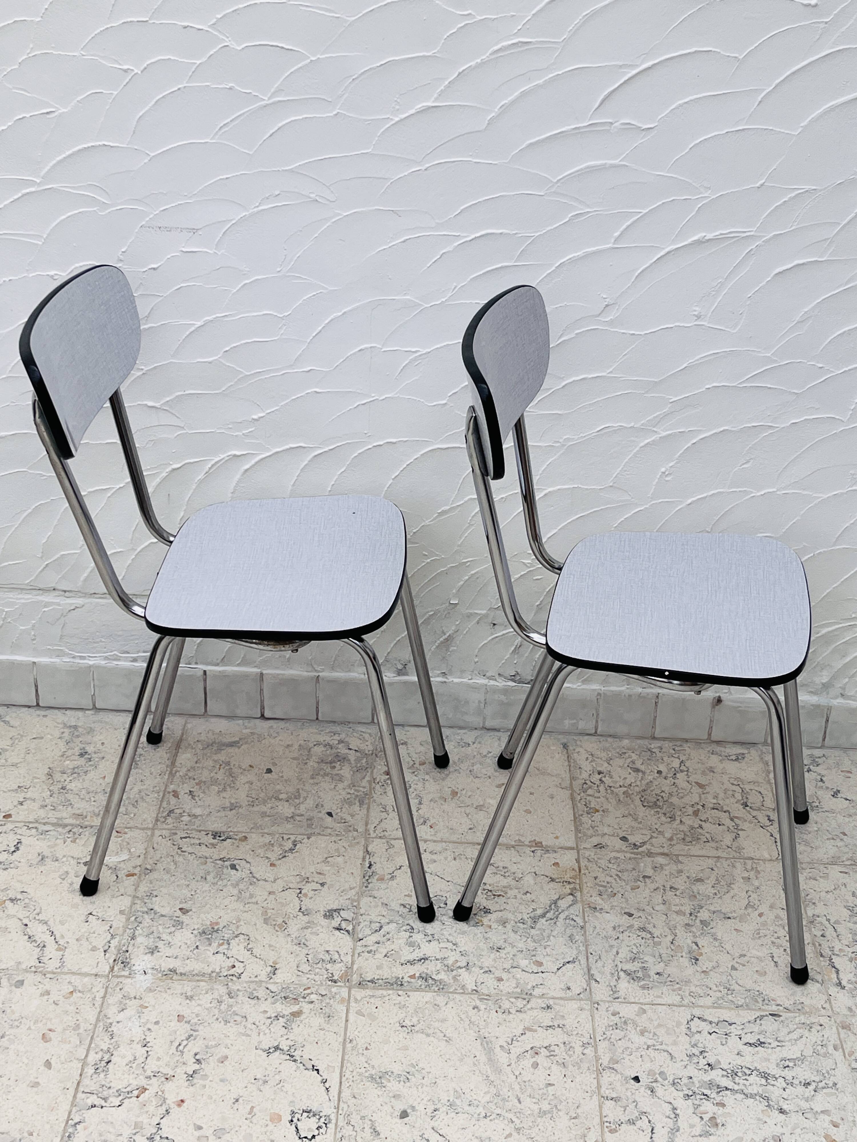 Two Formica chairs