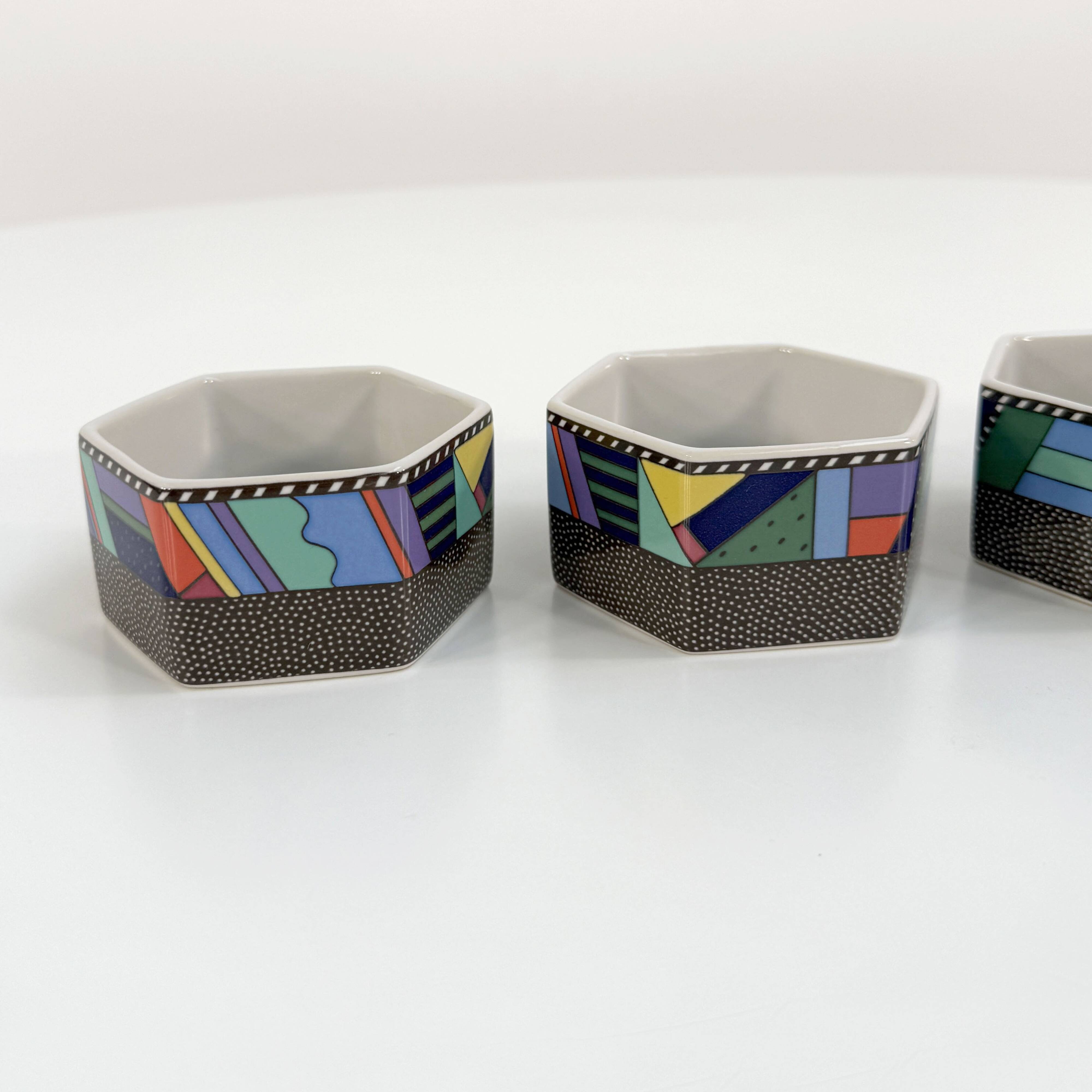 Set of 4 Metropol Apero Bowls by Barbara Brenner for Rosenthal, 1990