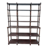 Six-tiered column shelf