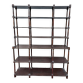 Six-tiered column shelf