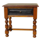 Rustic oak bedside table