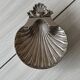 silver shell-shaped dish, shell-shaped pocket tray