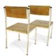 Paire de chaises d'école
