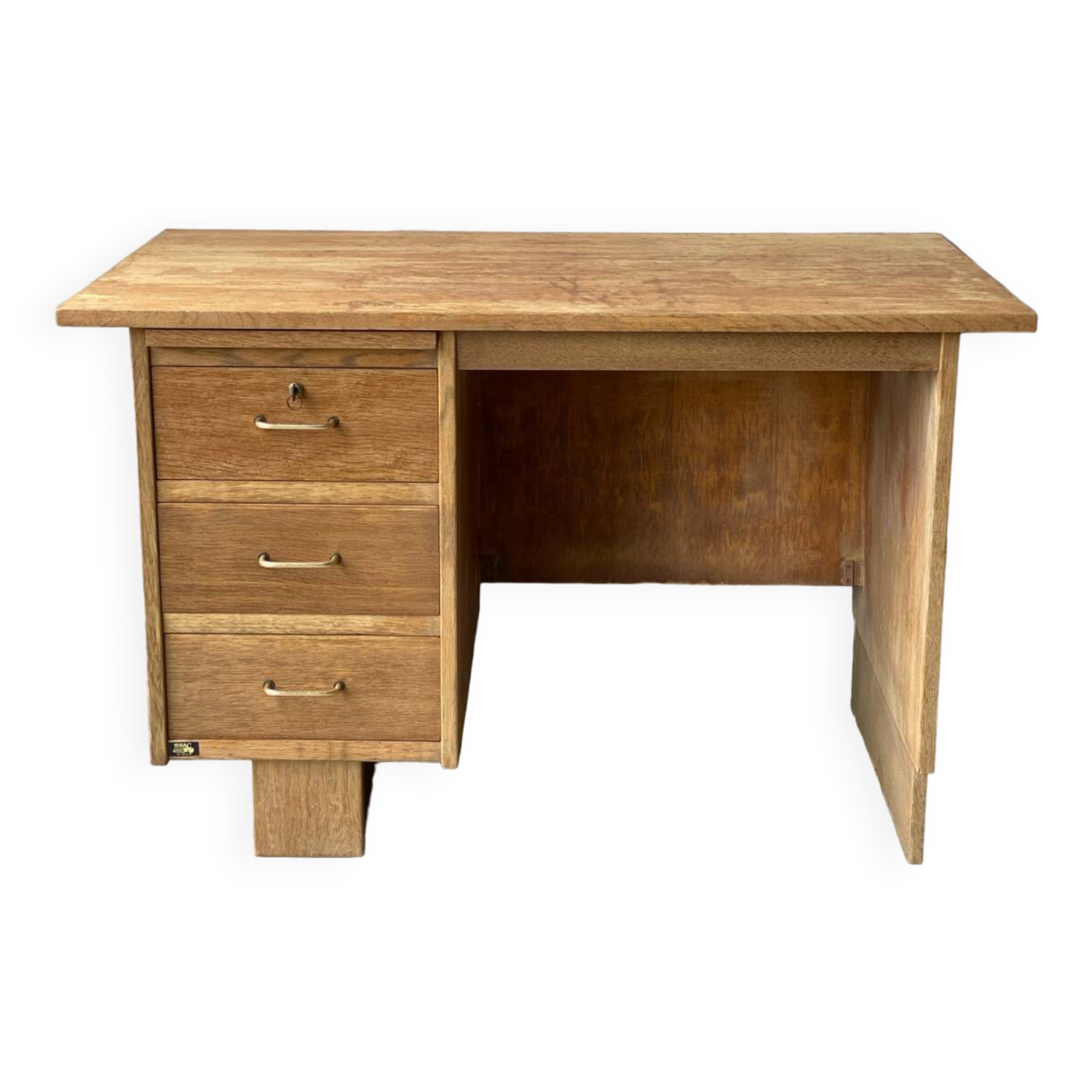 Vintage Burac desk from the 50s in renovated wood