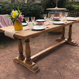 Solid oak monastery table