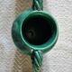 Vintage Vallauris trio of emerald green vases from the 50s/60s.