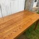 Solid oak dining farmhouse table with 1 extension 1990