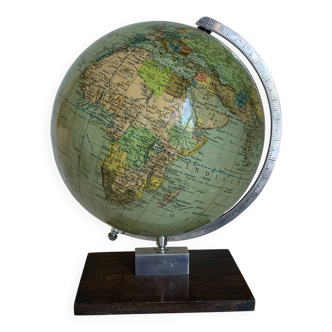 Globe vintage 1957 terrestre Berolina Erdglobus mappemonde - 33 cm