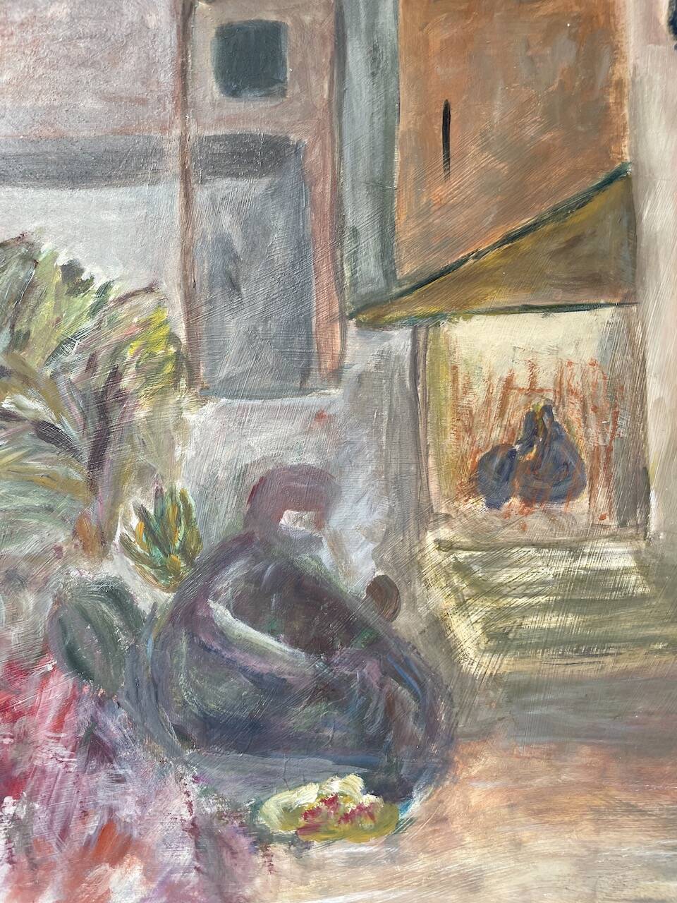 Oil on landscape panel