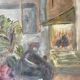 Huile sur panneau paysage