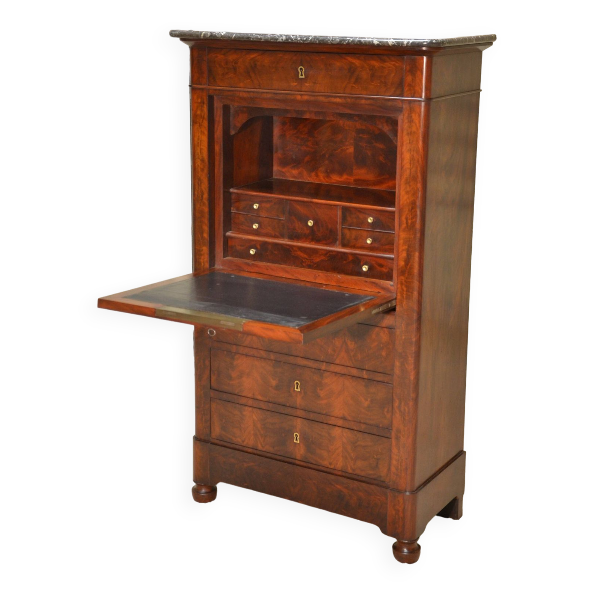 Mahogany secretary from the restoration period