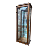Vintage wooden wall display cabinet
