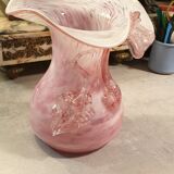 Colored blown glass vase
