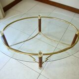 70s oval coffee table
