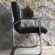Ahrend Cirkel cantilever recliner desk - black leather - late 20th century