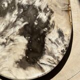 Very large pocket or dish in petrified wood