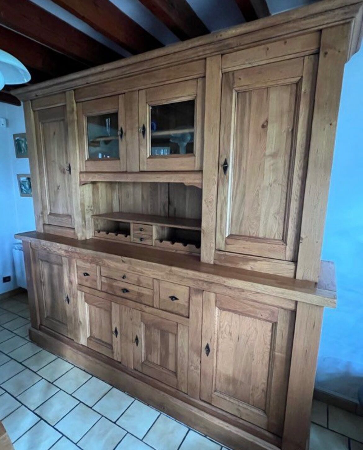 Solid oak sideboard
