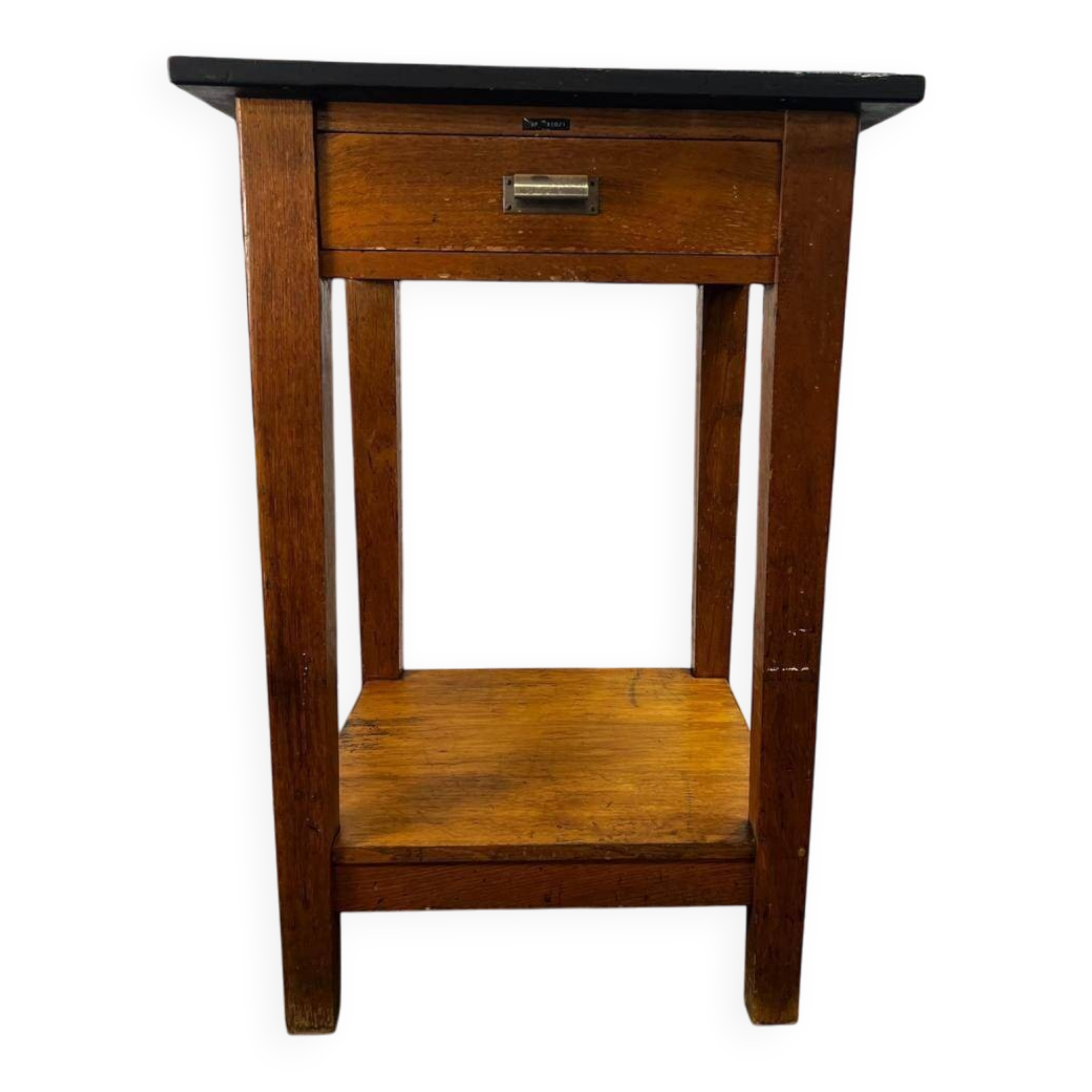 Vintage wooden high table / bar table / side table